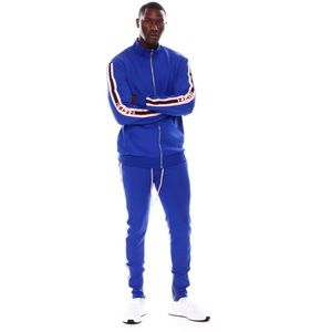 MSTKN Men’s Blue Technical Track Jacket